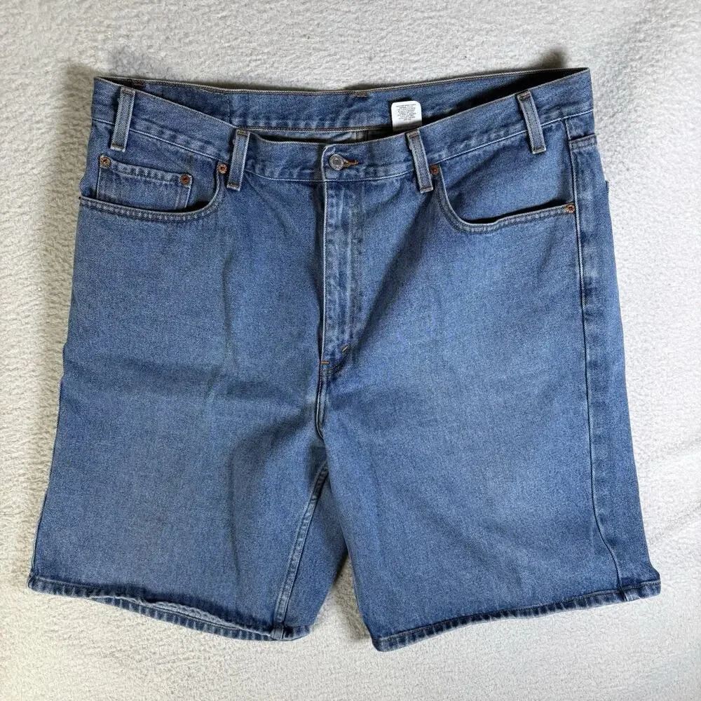 Vintage 550 Denim Jorts Levis Shorts Mens 42 Relaxed Y2k Dad Batwing Paper Tag
